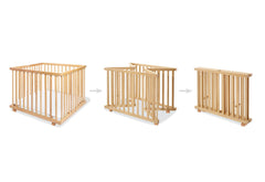 Parc « Lexus » grand, pliable, verni transparent