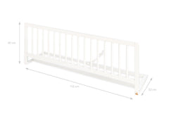 Barrière de lit « Confort », peinte en blanc