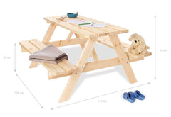 Ensemble de sièges pour enfants « Nicki for 4 Maxi », naturel