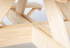 Ensemble de sièges pour enfants « Nicki pour 4 ronds », naturel