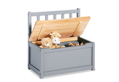 Banc coffre enfant "Fenna", gris/naturel
