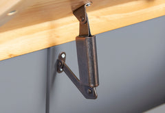 Banc coffre enfant "Fenna", gris/naturel