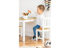 Ensemble de sièges pour enfants "Fenna", blanc/naturel, 3 pièces.