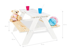 Ensemble de sièges pour enfants « Nicki pour 4 », blanc