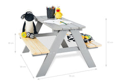 Ensemble siège enfant « Nicki pour 4 », gris