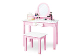 Coiffeuse pour enfant « Jasmin » avec tabouret, 2 pièces.