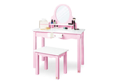 Coiffeuse pour enfant « Jasmin » avec tabouret, 2 pièces.