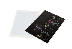 Ensemble de plateau de table avec tableau magnétique et peinture tableau noir pour groupe de sièges pour enfants "Linnea", blanc, 2 pièces.