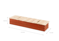 Bac à sable « Hedda », rouge/naturel