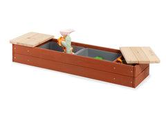 Bac à sable « Hedda », rouge/naturel