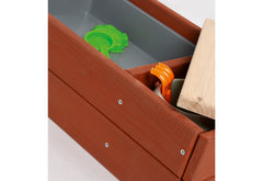 Bac à sable « Hedda », rouge/naturel