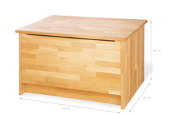 Coffre en hêtre huilé