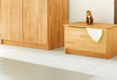 Coffre en hêtre huilé