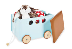 Coffre à jouets à roulettes « Jim », menthe