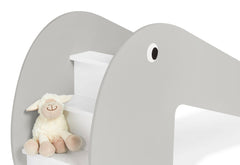 Toboggan intérieur « Lotta », gris/blanc