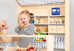 Étal de marché « Lucy », gris