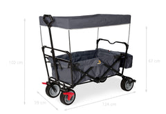 Chariot à main pliable « Paxi dlx » avec frein, anthracite