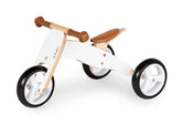 Mini tricycle d'équilibre « Charlie », blanc/naturel