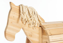 Cheval en bois « Niels », naturel