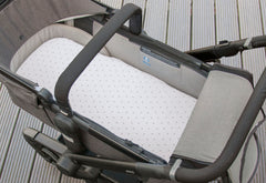 Draps-housses en jersey pour berceaux, lits bébé et poussettes en lot de deux, blanc