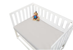 Drap-housse en jersey pour berceaux, lits bébé et poussettes, gris