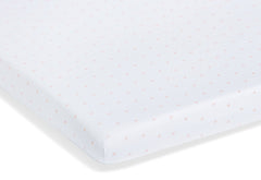 Draps-housses en jersey pour lit enfant en pack double « Étoiles », rose et uni, blanc