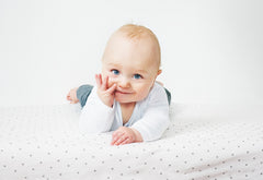 Draps-housses en jersey pour lit enfant en pack double « Étoiles », gris et uni, blanc