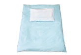 Parure de lit réversible en percale pour lit enfant « Running Stars », bleu clair, 2 pièces.