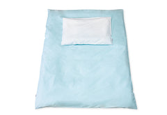Parure de lit réversible en percale pour lit enfant « Running Stars », bleu clair, 2 pièces.