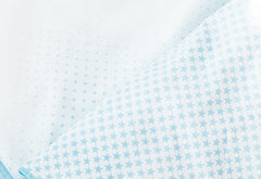 Parure de lit réversible en percale pour lit enfant « Running Stars », bleu clair, 2 pièces.