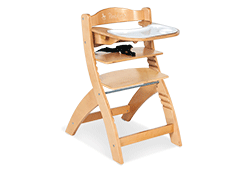 Chaise d'escalier « Thilo », vernie transparente