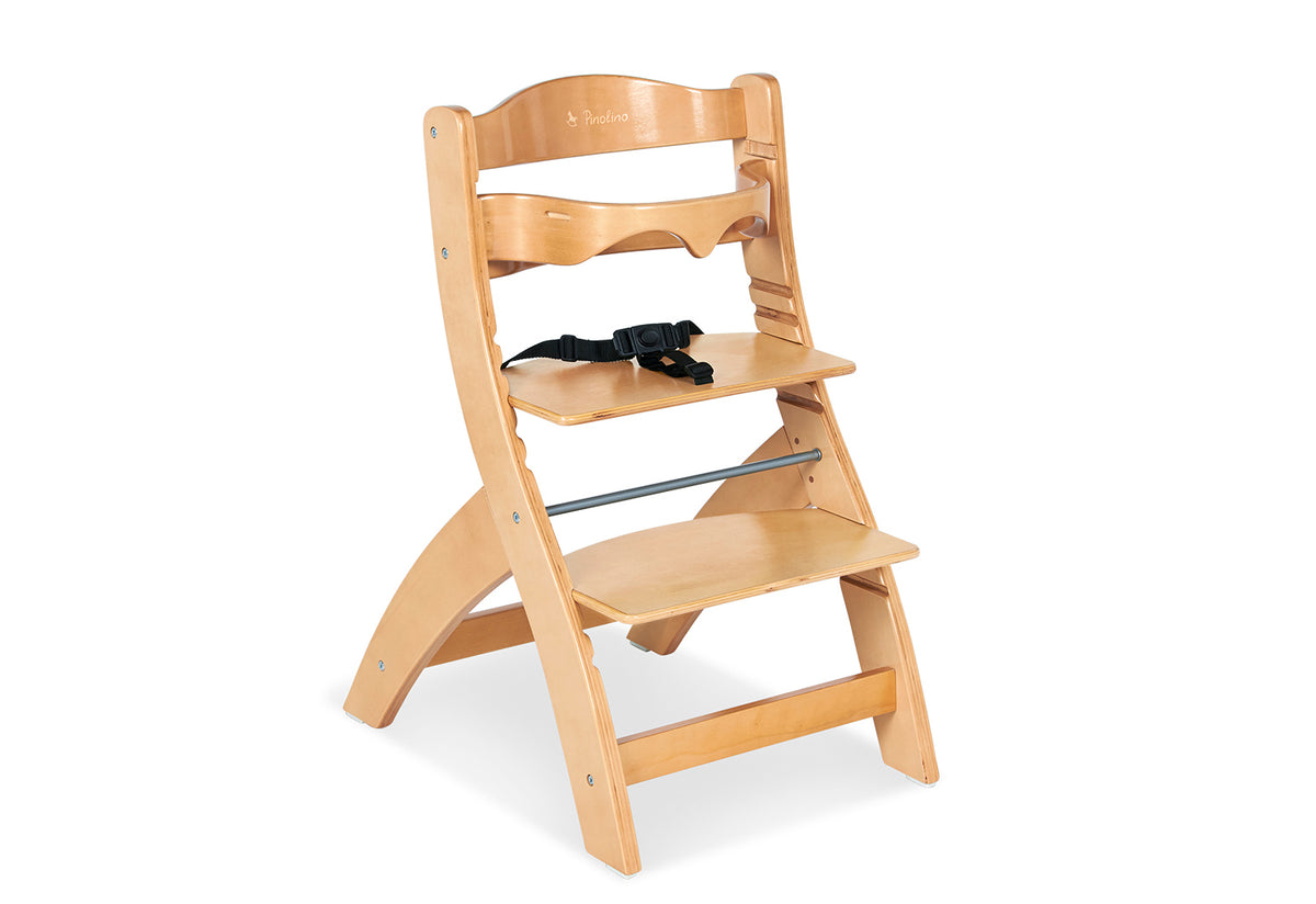 Chaise d'escalier « Thilo », vernie transparente