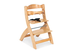 Chaise d'escalier « Thilo », vernie transparente