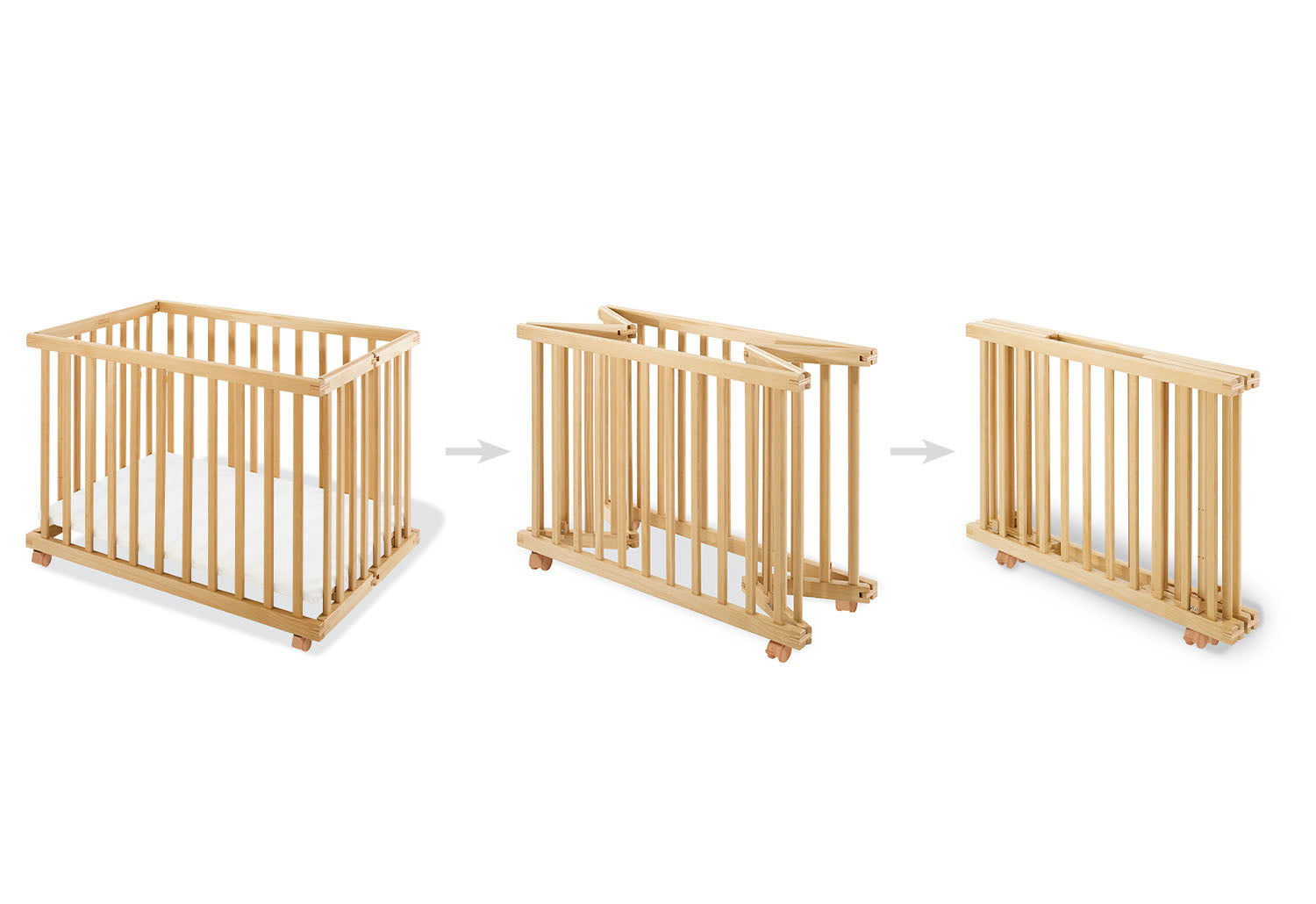 Parc « Levin » petit, pliable, non traité