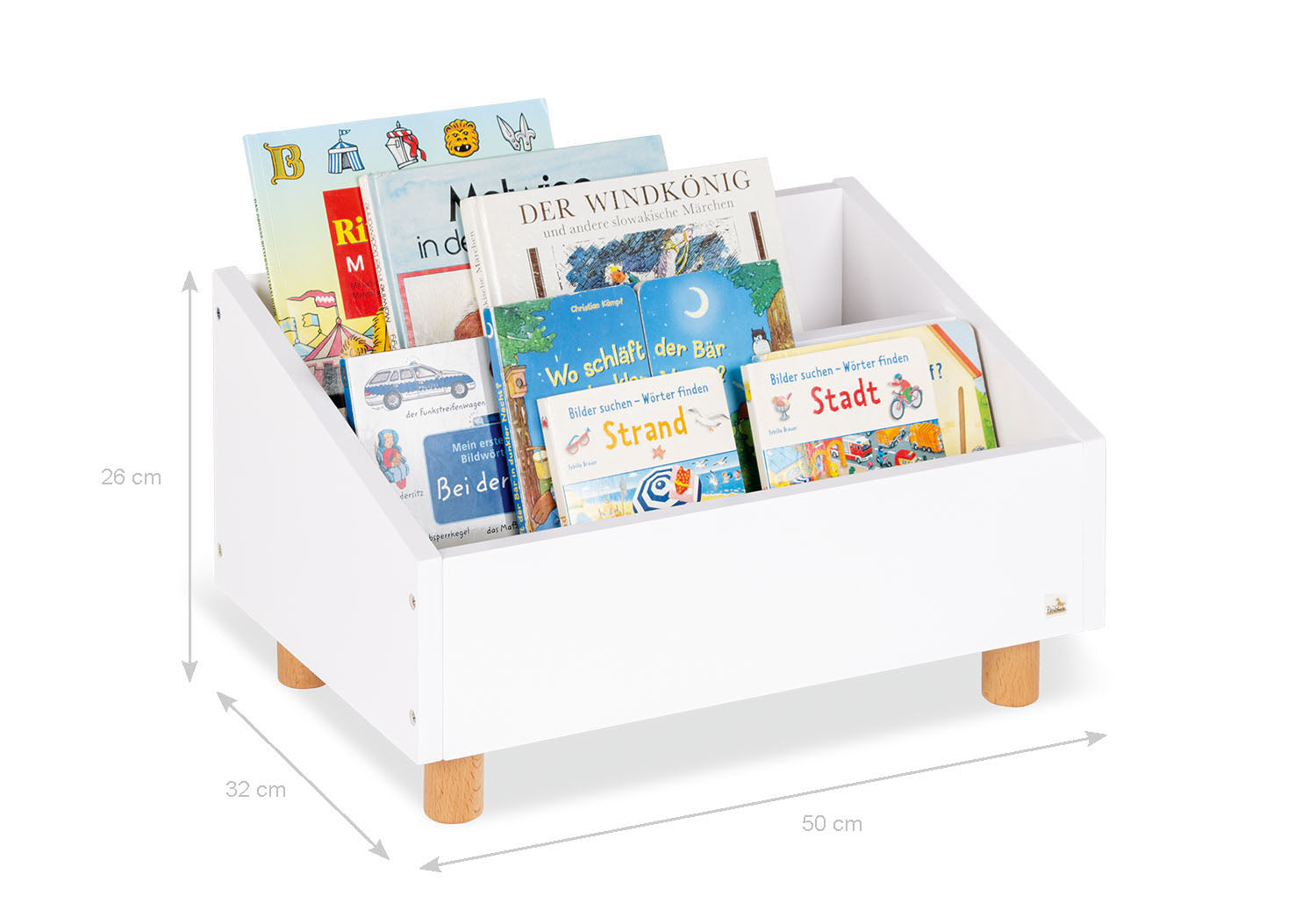 Bibliothèque pour enfants « Ando », blanche