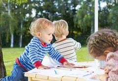 Ensemble de sièges pour enfants « Nicki 6-Eck », naturel