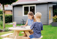 Ensemble de sièges pour enfants « Nicki pour 4 ronds », naturel