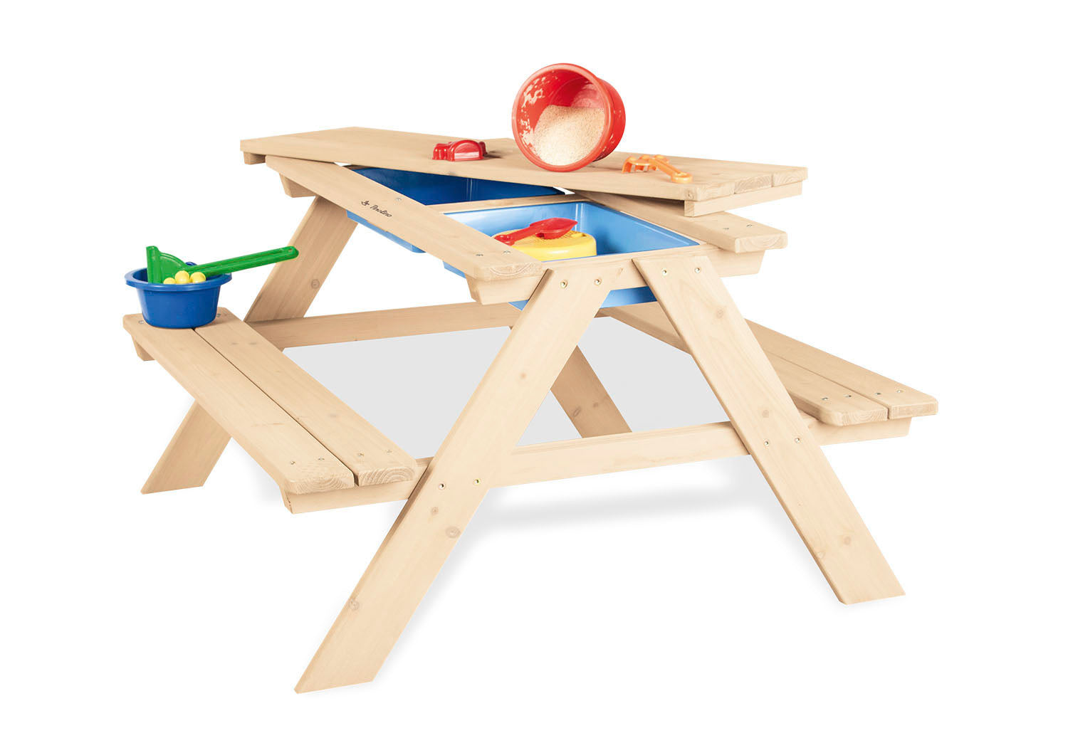 Ensemble de sièges pour enfants « Matsch-Nicki pour 4 », naturel