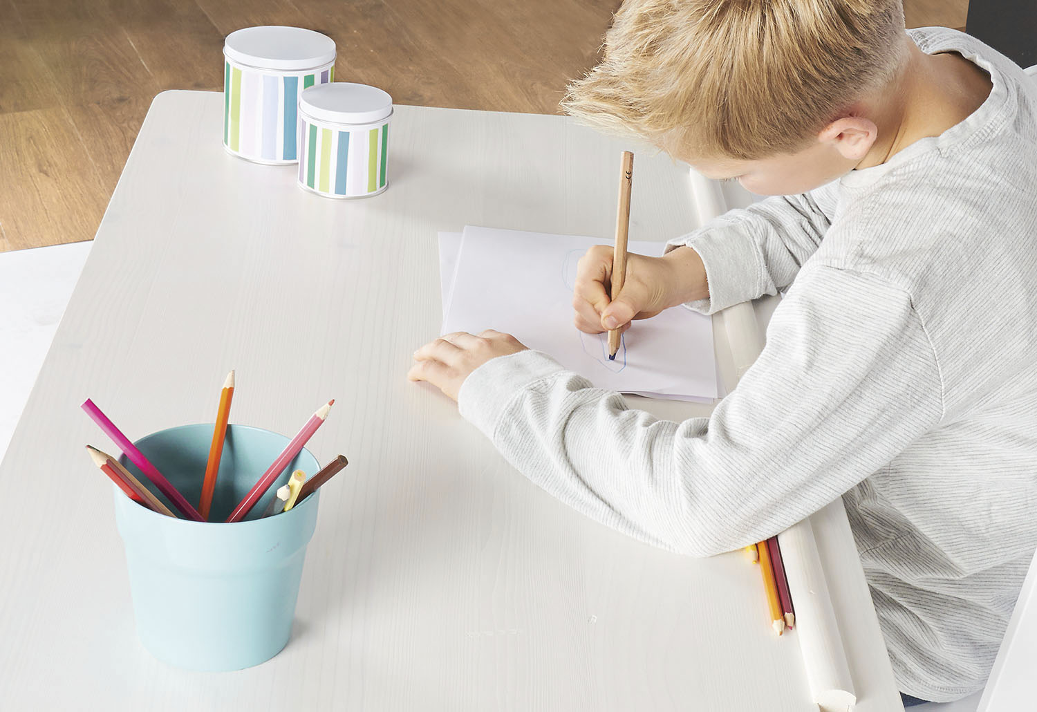Bureau pour enfant "Lena", blanc émaillé
