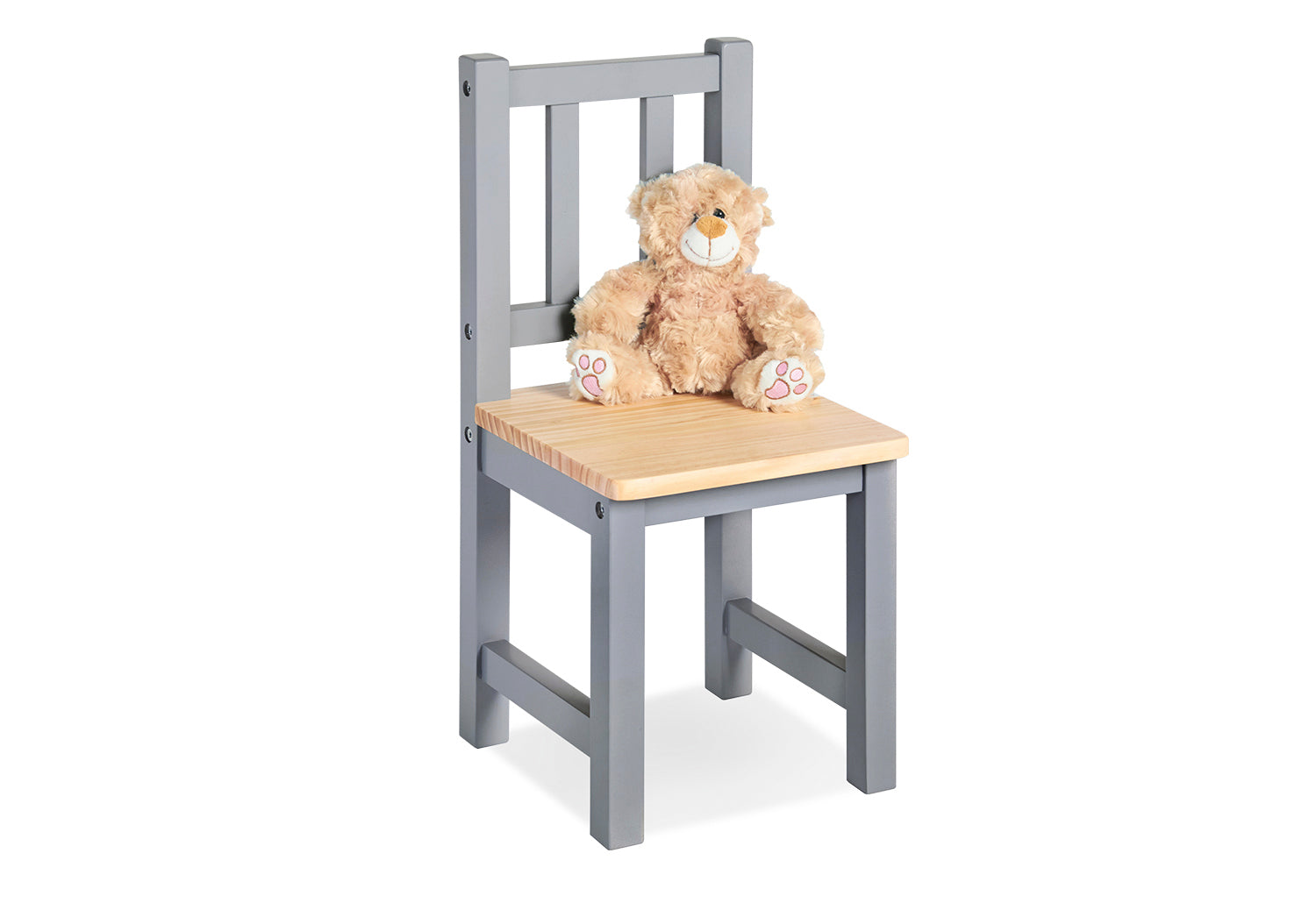 Ensemble de sièges pour enfants "Fenna", gris/naturel, 3 pièces.