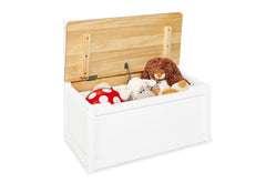 Banc coffre pour enfant « Fenna », blanc/naturel