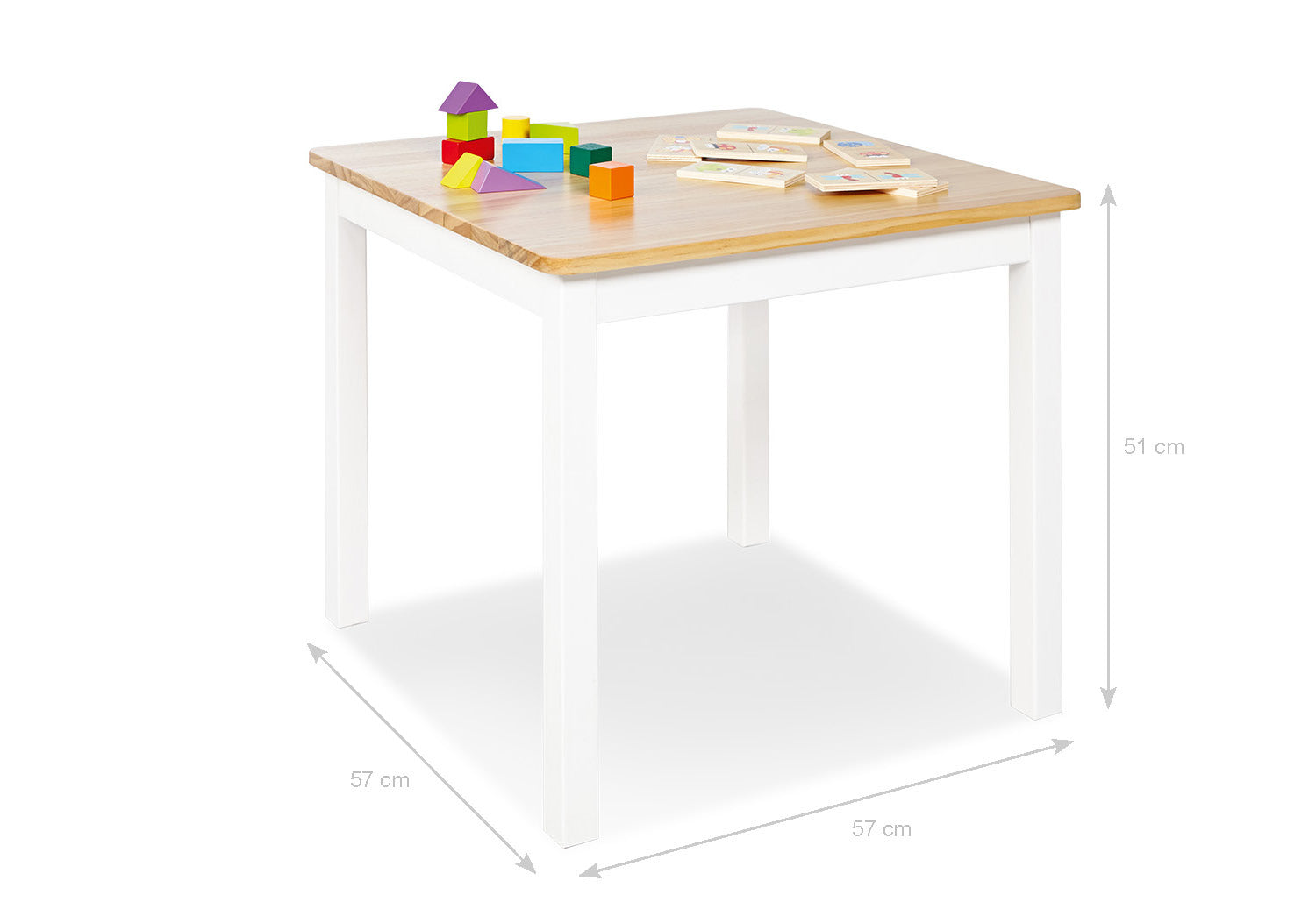 Ensemble de sièges pour enfants "Fenna", blanc/naturel, 3 pièces.