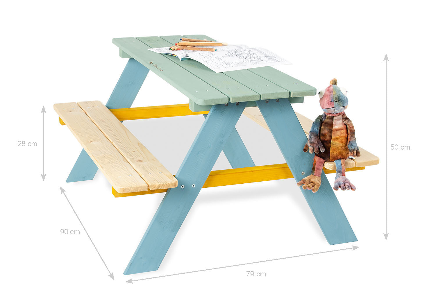 Ensemble de sièges pour enfants « Nicki pour 4 », coloré