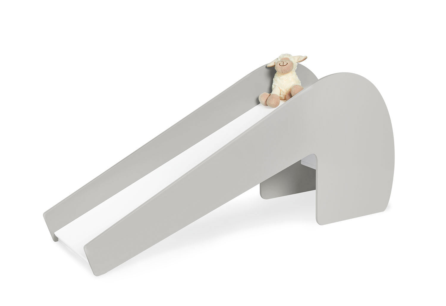 Toboggan intérieur « Lotta », gris/blanc
