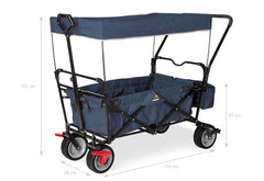 Chariot pliant « Paxi dlx Comfort » avec frein, bleu marine