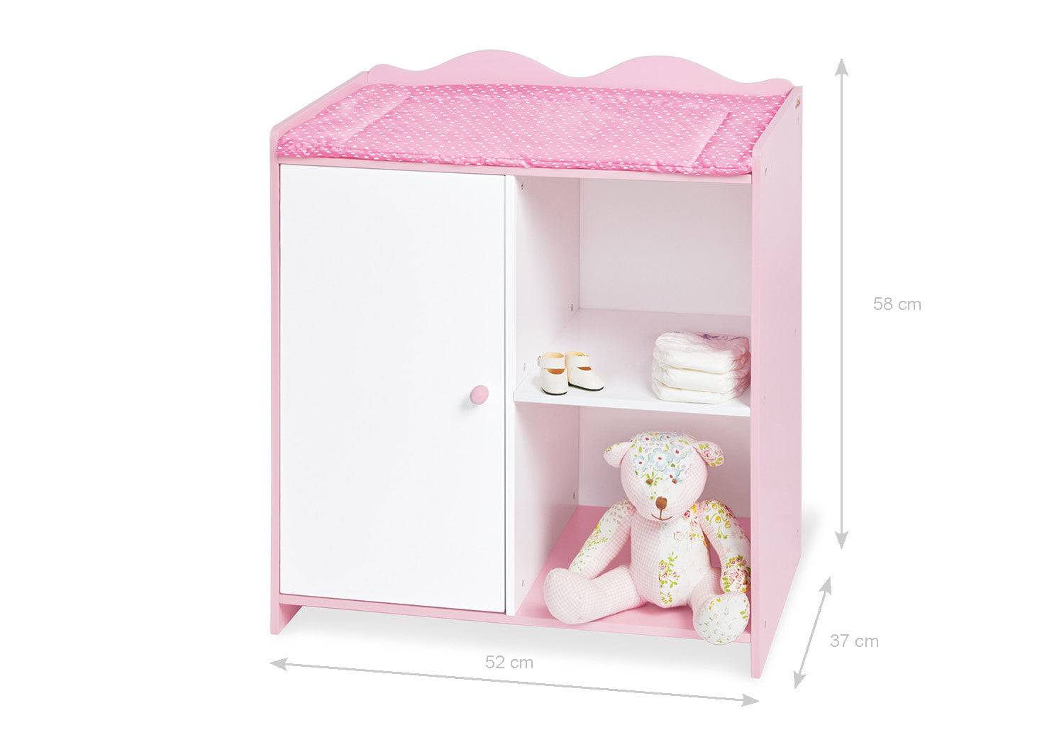 Table à langer pour poupée « Jasmin », 2 pièces