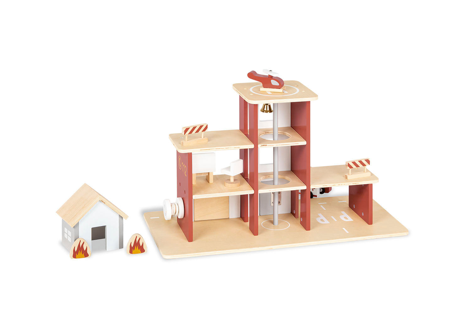 Caserne de pompiers « Ben » avec accessoires