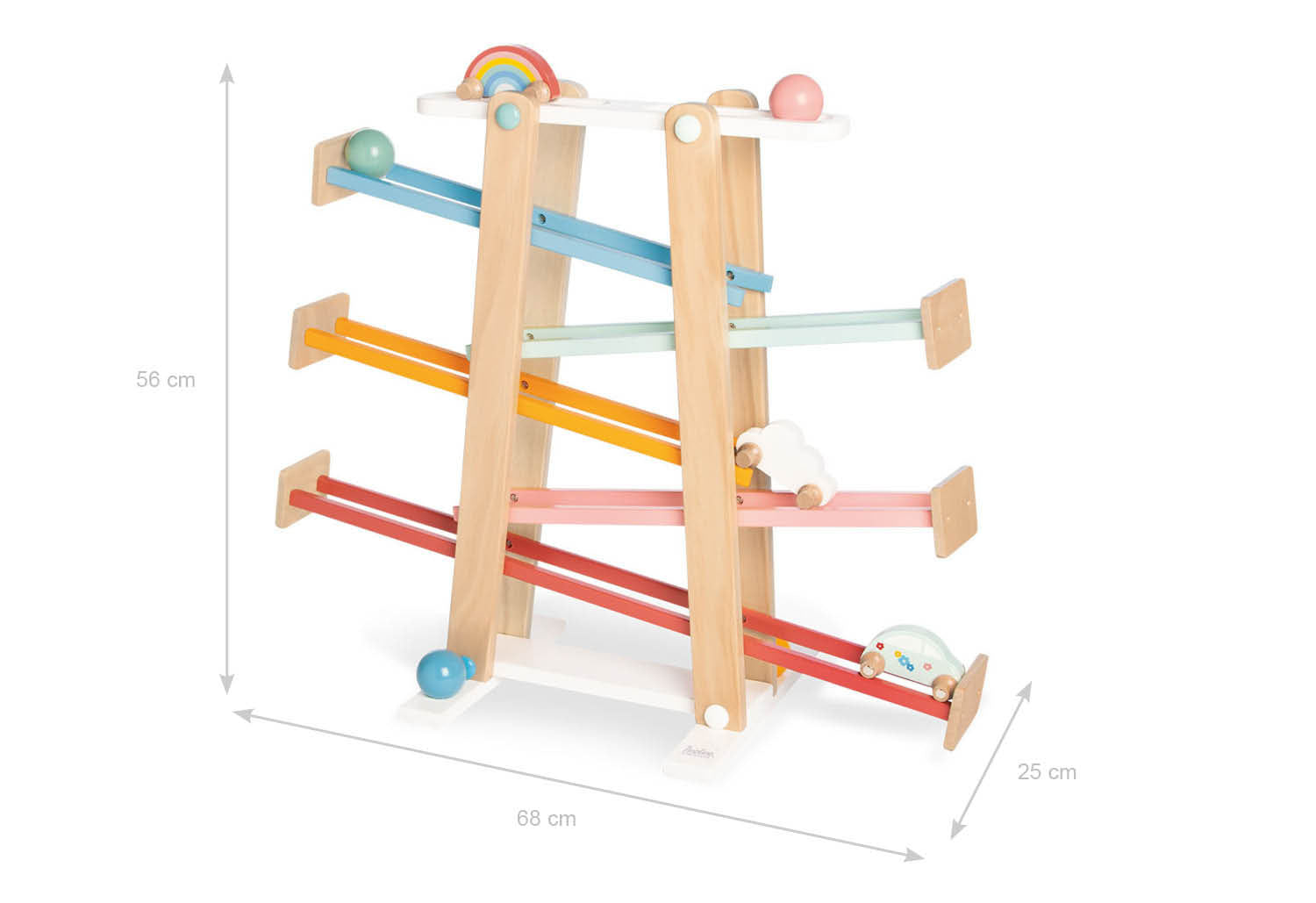Circuit à billes « Kuno arc-en-ciel »