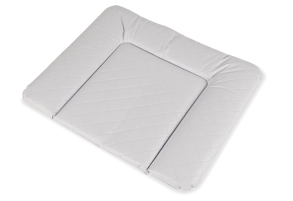 Matelas à langer aspect matelassé, gris